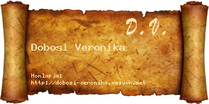 Dobosi Veronika névjegykártya